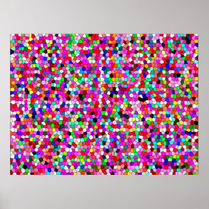 abstract patroon, gekleurd mozaïekbehangpapier, ge poster