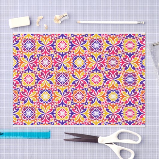 Abstract Patroon geometrische ontkoppeling Tissuepapier (Craft)