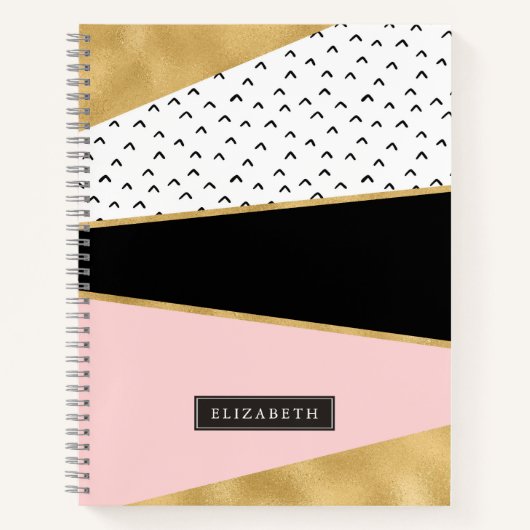 Abstract Patroon Gepersonaliseerd Notitieboek (Voorkant)