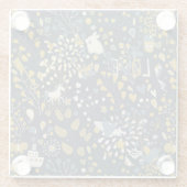 Abstract patroon glazen onderzetter (Achterkant)