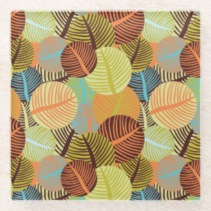 Abstract patroon glazen onderzetter