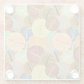 Abstract patroon glazen onderzetter (Achterkant)