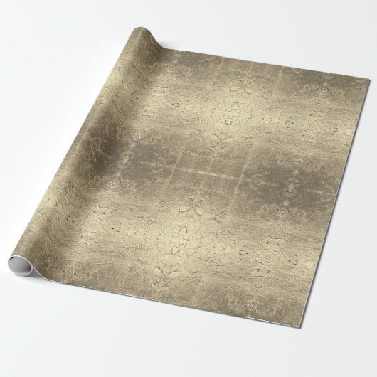 Abstract Patroon Golden Cadeaupapier (Uitgerold)