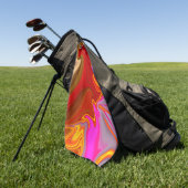 abstract patroon. golfhanddoek (Groen)