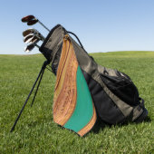 abstract patroon. golfhanddoek (Groen)