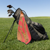 abstract patroon. golfhanddoek (Groen)
