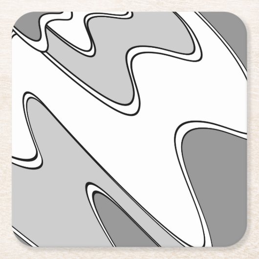 Abstract patroon - grijs kartonnen onderzetters (Voorkant)
