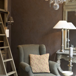 Abstract patroon grijs roze beige wervel buitenkussen