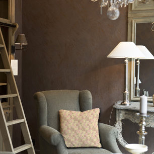 Abstract patroon grijs roze beige wervel buitenkussen