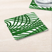 Abstract patroon - groen kartonnen onderzetters (Schuin)