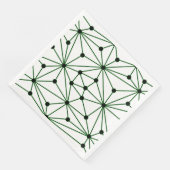 Abstract patroon - groen servet (Hoek)