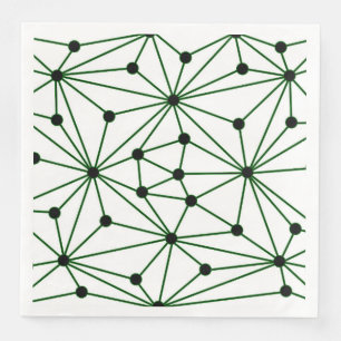 Abstract patroon - groen servet