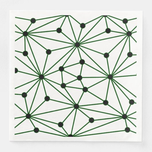 Abstract patroon - groen servet (Voorkant)