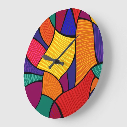 Abstract patroon grote klok (Hoek)
