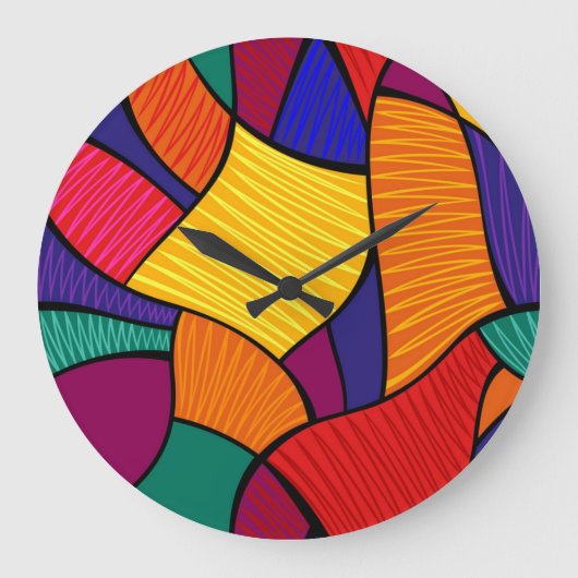 Abstract patroon grote klok (Voorkant)