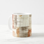 Abstract patroon herfstesthetiek koffiemok (Voorkant links)