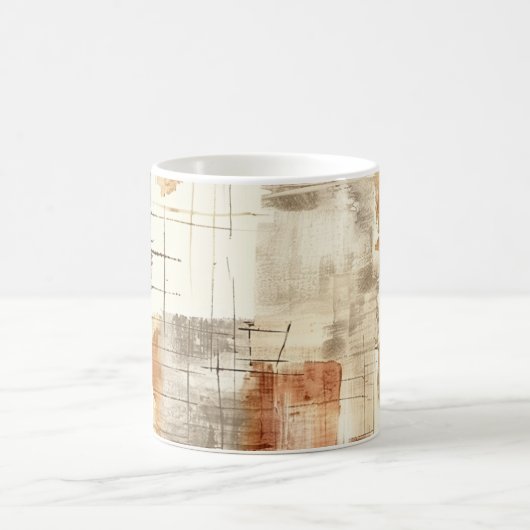 Abstract patroon herfstesthetiek koffiemok (Center)