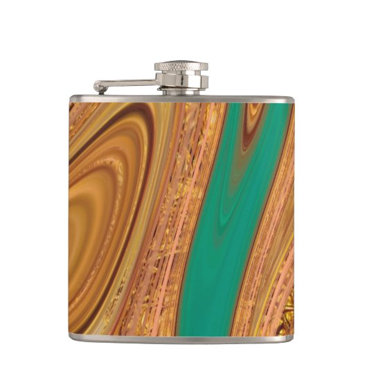 abstract patroon. heupfles (Voorkant)