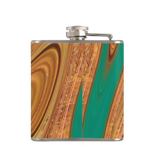 abstract patroon. heupfles (Achterkant)