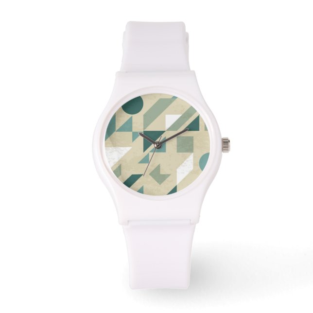 Abstract patroon horloge (Voorkant)