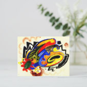 Abstract Patroon I door August Macke Briefkaart (Staand voorkant)
