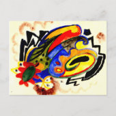 Abstract Patroon I door August Macke Briefkaart (Voorkant)