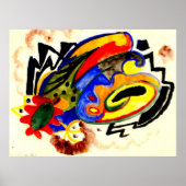 Abstract Patroon I door August Macke Poster (Voorkant)