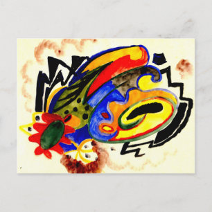 Abstract patroon I van August Macke Briefkaart