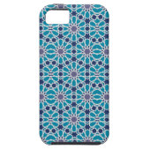 Abstract patroon in blauw en grijs Case-Mate iPhone case (Achterkant)
