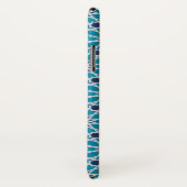 Abstract patroon in blauw en grijs Case-Mate iPhone case (Achterkant / rechts)