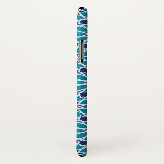 Abstract patroon in blauw en grijs Case-Mate iPhone case (Achterkant / rechts)