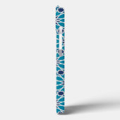 Abstract patroon in blauw en grijs Case-Mate iPhone case (Achterkant / Links)