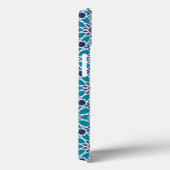 Abstract patroon in blauw en grijs Case-Mate iPhone case (Achterkant / Rechts)