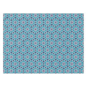 Abstract patroon in blauw en grijs tafelkleed (Voorkant (Horizontaal))