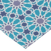 Abstract patroon in blauw en grijs tafelkleed (Gekanteld)