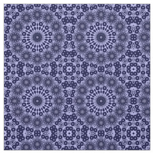 Abstract patroon in blauw en wit - verbinding stof