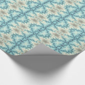 Abstract patroon in blauwe en grijze geometrische  cadeaupapier (Hoek)