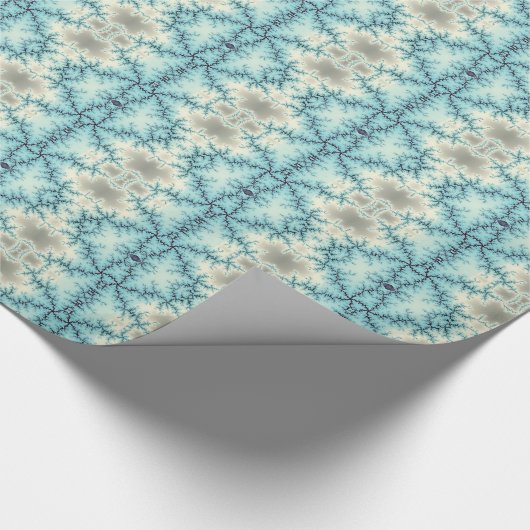 Abstract patroon in blauwe en grijze geometrische  cadeaupapier (Hoek)