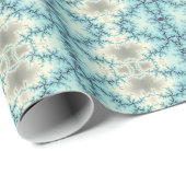 Abstract patroon in blauwe en grijze geometrische  cadeaupapier (Rol Hoek)