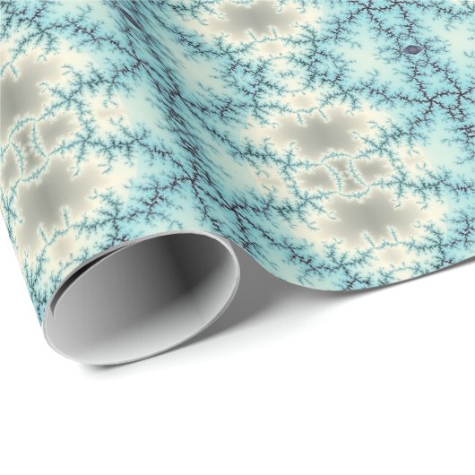 Abstract patroon in blauwe en grijze geometrische  cadeaupapier (Rol Hoek)