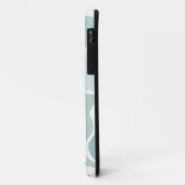 Abstract patroon in blauwe tinten Case-Mate iPhone case (Achterkant/links)