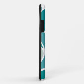 Abstract patroon in blauwe tinten Case-Mate iPhone case (Achterkant/rechts)