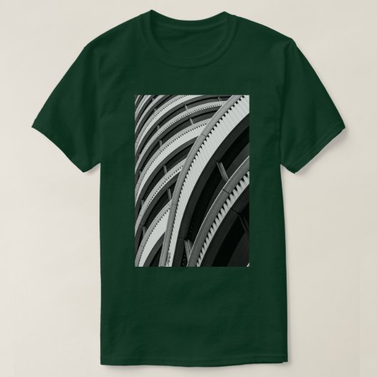 Abstract patroon in de architectuur t-shirt (Design voorkant)