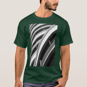 Abstract patroon in de architectuur t-shirt