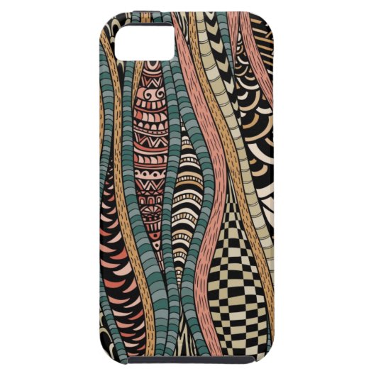 Abstract patroon in etnische stijl Case-Mate iPhone case (Achterkant)