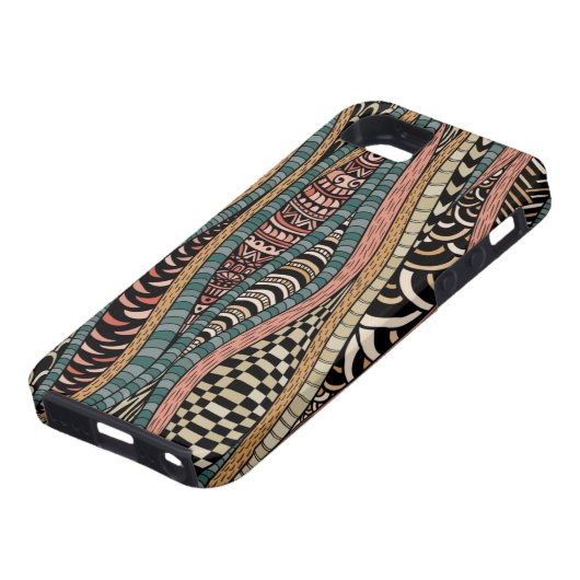 Abstract patroon in etnische stijl Case-Mate iPhone case (Onderkant)