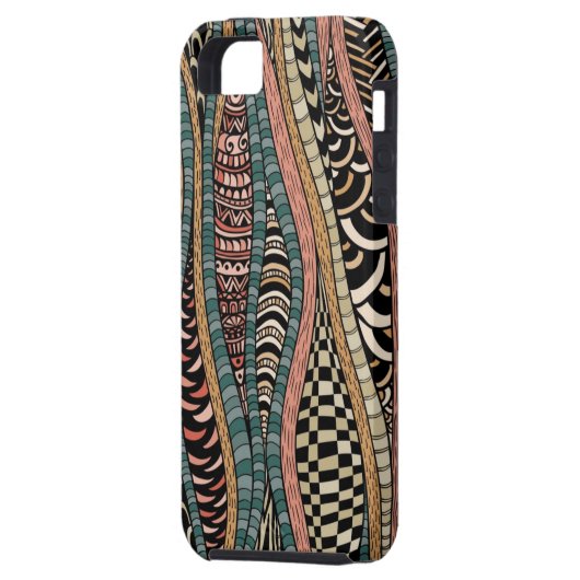 Abstract patroon in etnische stijl Case-Mate iPhone case (Achterkant Links)