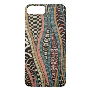 Abstract patroon in etnische stijl iPhone 8/7 plus hoesje