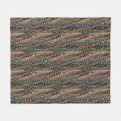 Abstract patroon in etnische stijl fleece deken (Voorkant (Horizontaal))