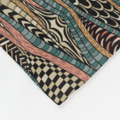 Abstract patroon in etnische stijl fleece deken (Hoek)